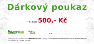 Dárkový poukaz v hodnotě 500 Kč