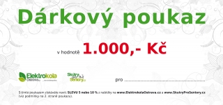 Dárkový poukaz v hodnotě 1000 Kč