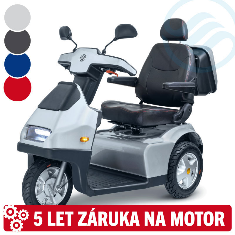 Afiscooter S3, 75 Ah, stříbrný (model 2021)