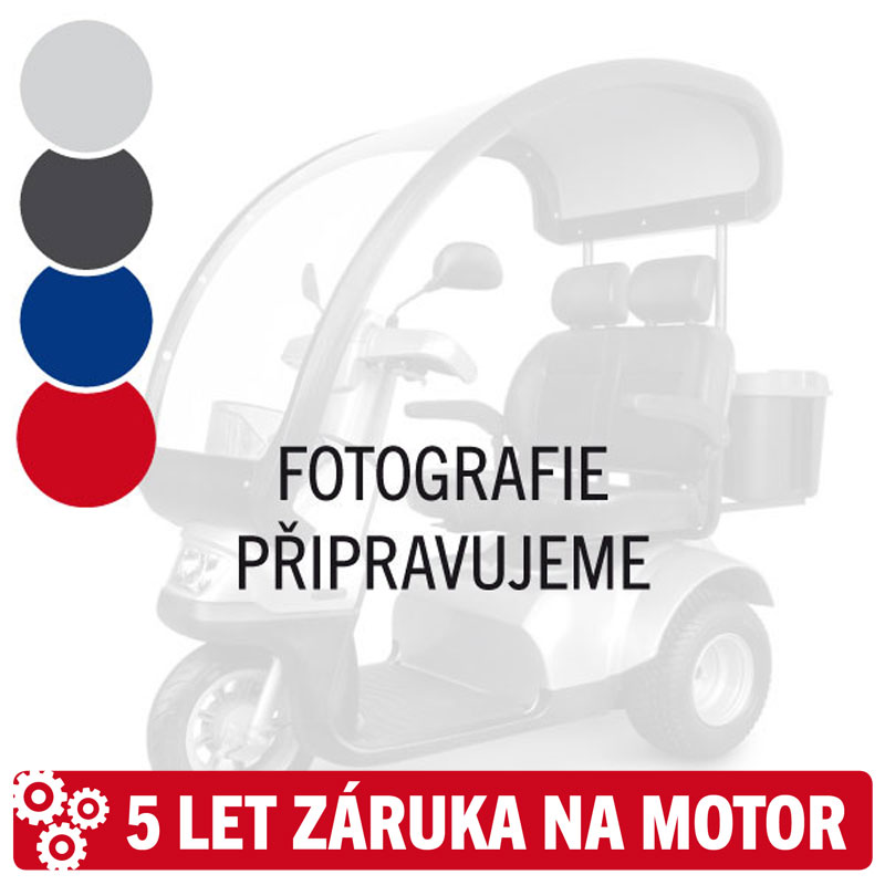 Afiscooter S3 / dvousedadlový / se střechou / široké pneumatiky (nový))